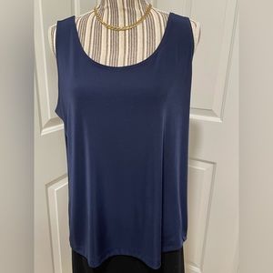 Chico’s Microfiber Tank Navy.  PT